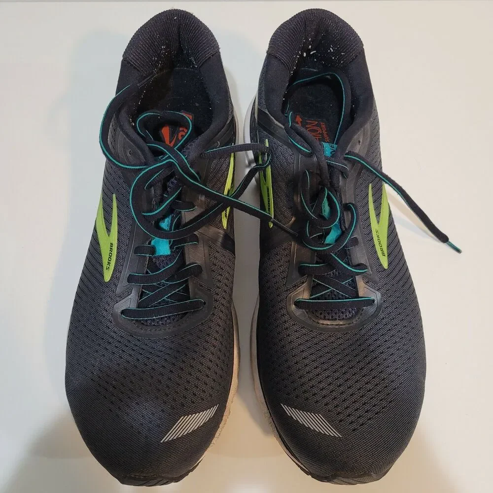 Brooks Adrenaline GTS 20 Black Running Shoes Mens Size 11.5